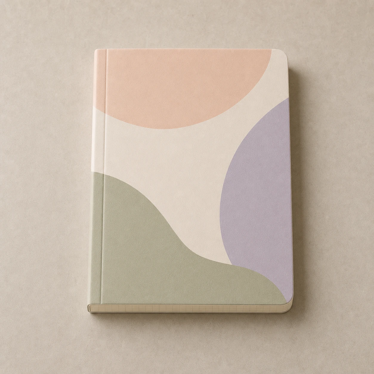 Realistic studio product card for Paperie Grid Notebook, a fictional stationery item.