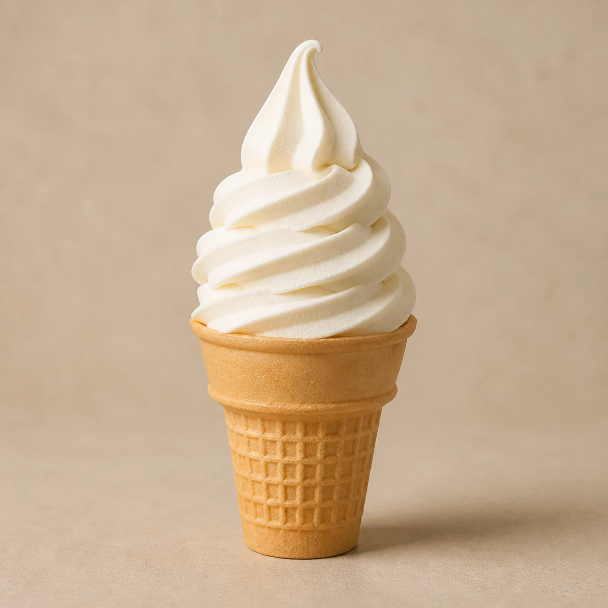 Realistic studio food card for Solyk Soft Serve, a fictional ice_cream item.